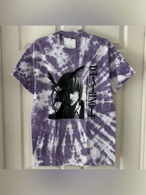 Death Note Light & Ryuk Purple Tie Dye T-Shirt
